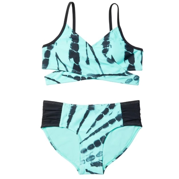Justice Stylish Tie-Dye Bikini Set Size Small 6/7 - Picture 4 of 10